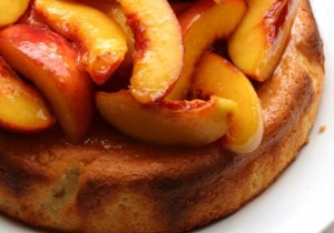 French Yoghurt Cake with Peaches - Recipe - The Answer is Cake